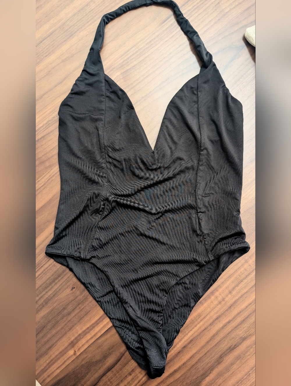 Black Halter One-Piece Swimsuit